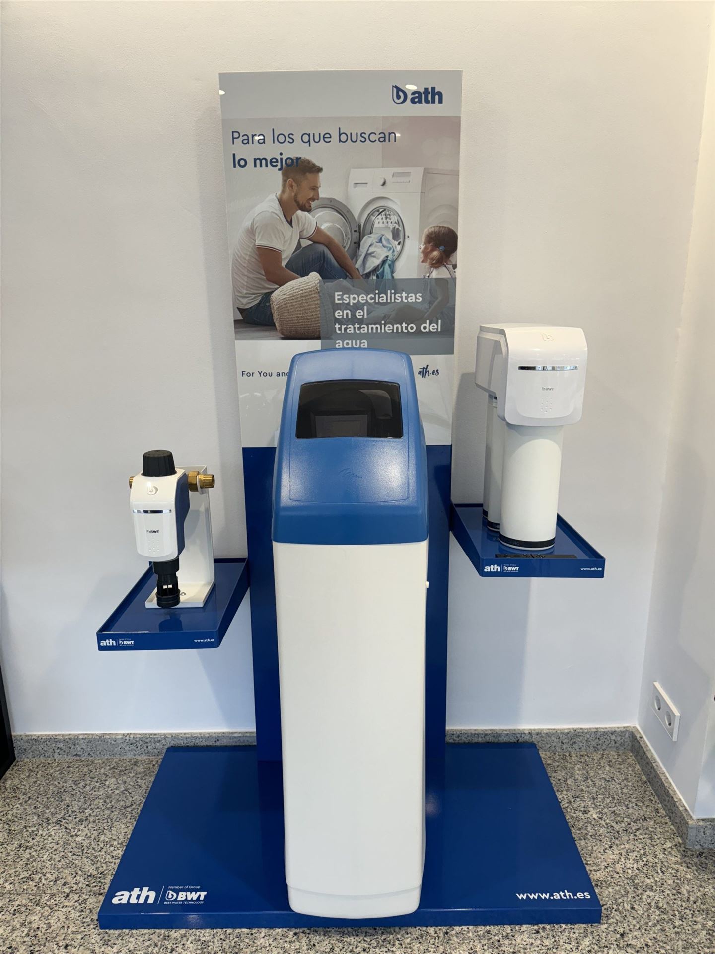 Water softening and osmosis units in the shop